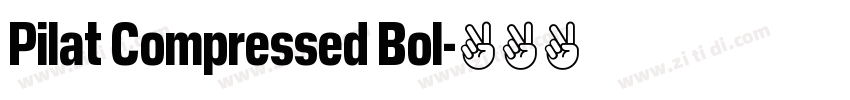 Pilat Compressed Bol字体转换